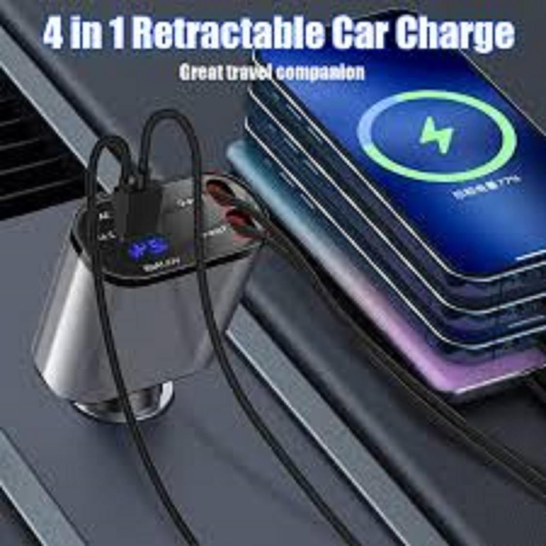 120 Volt Car Retractable Charger
