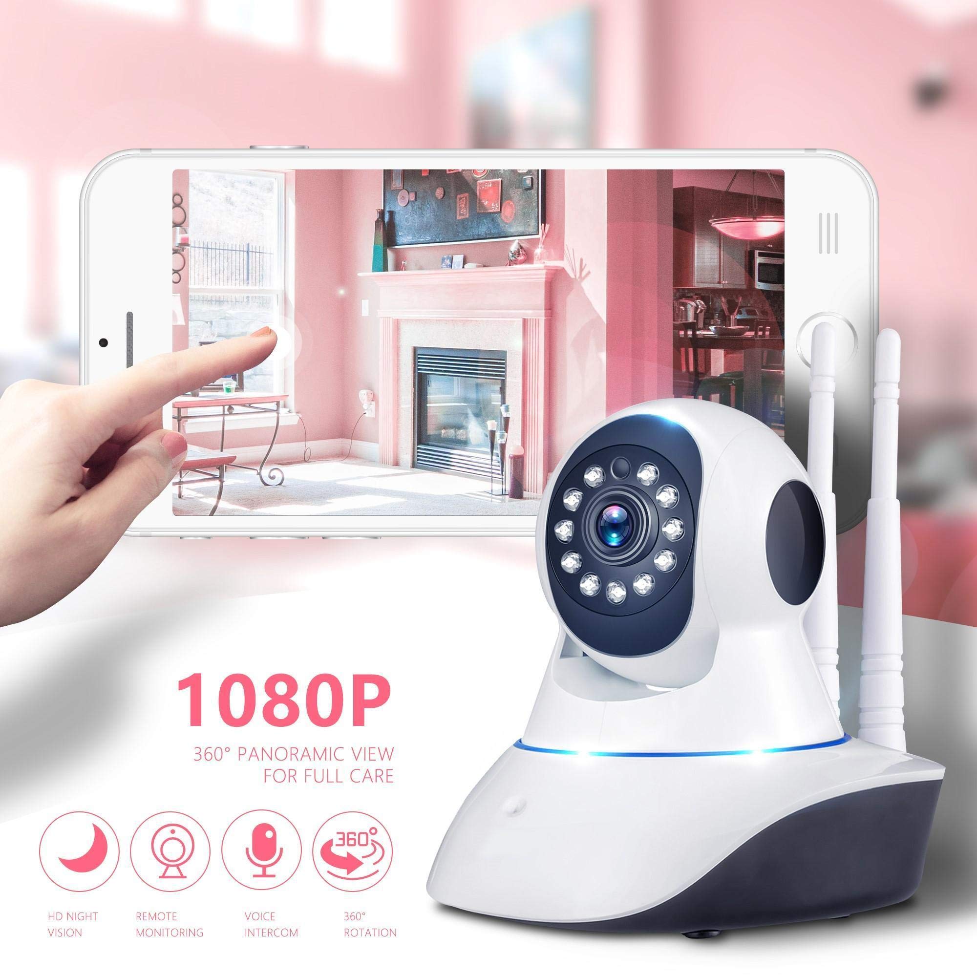 WiFi Smart Net Camera With Double Antenna for Home Security