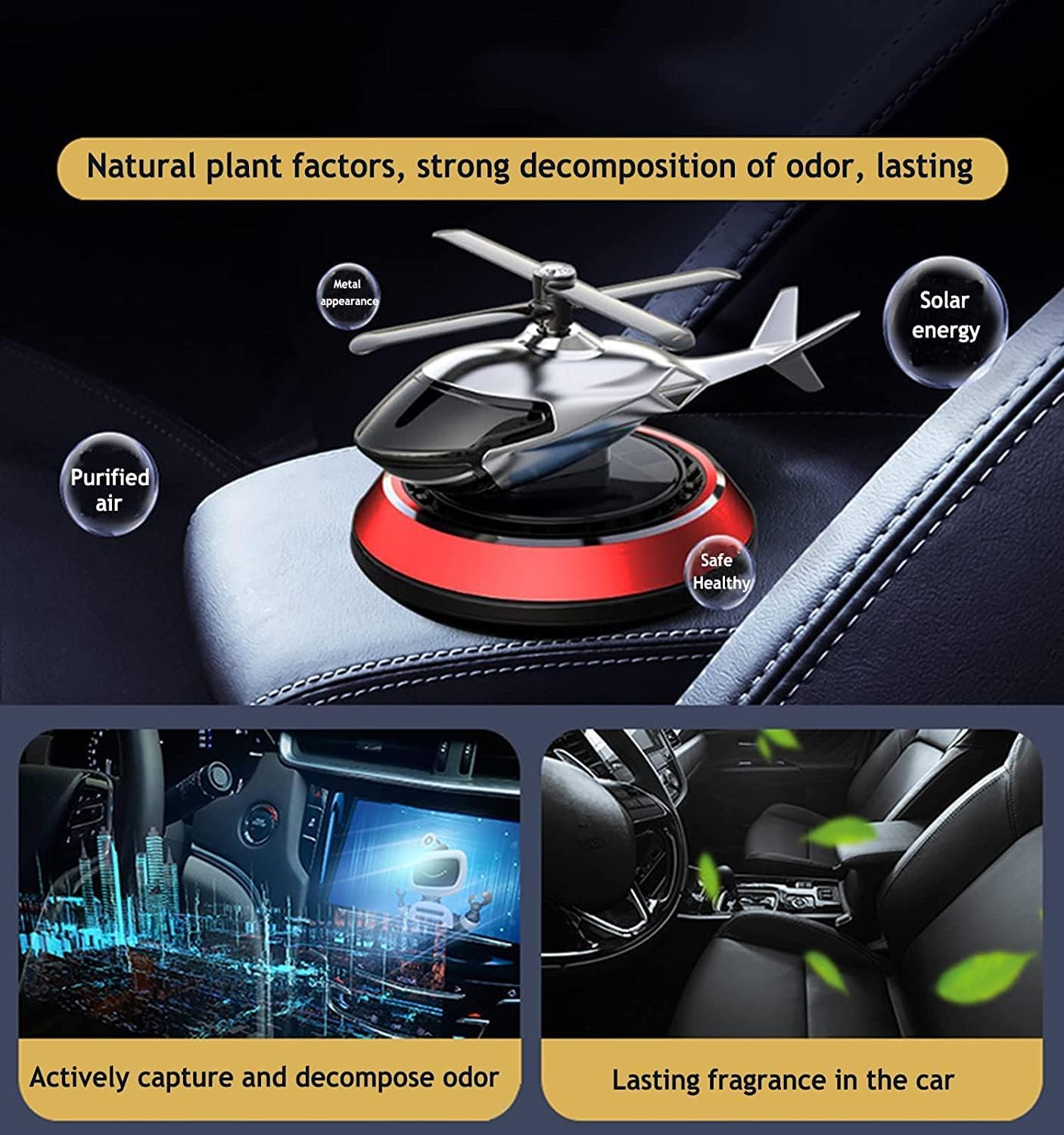 Solar Car Helicopter | Helicopter Car Air Freshener