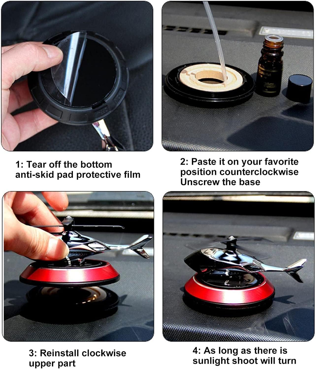 Solar Car Helicopter | Helicopter Car Air Freshener