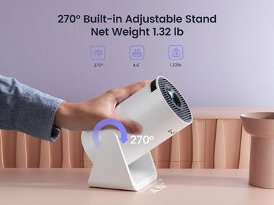 Andriod 5G Wifi Projector Home 4K Support With 4000Lm,1080P Smartphone Full Hd Portable Builtin Youtube Other Apps Auto Keystone 200″ Screen Compatible 4K Tv Stick (M9),White