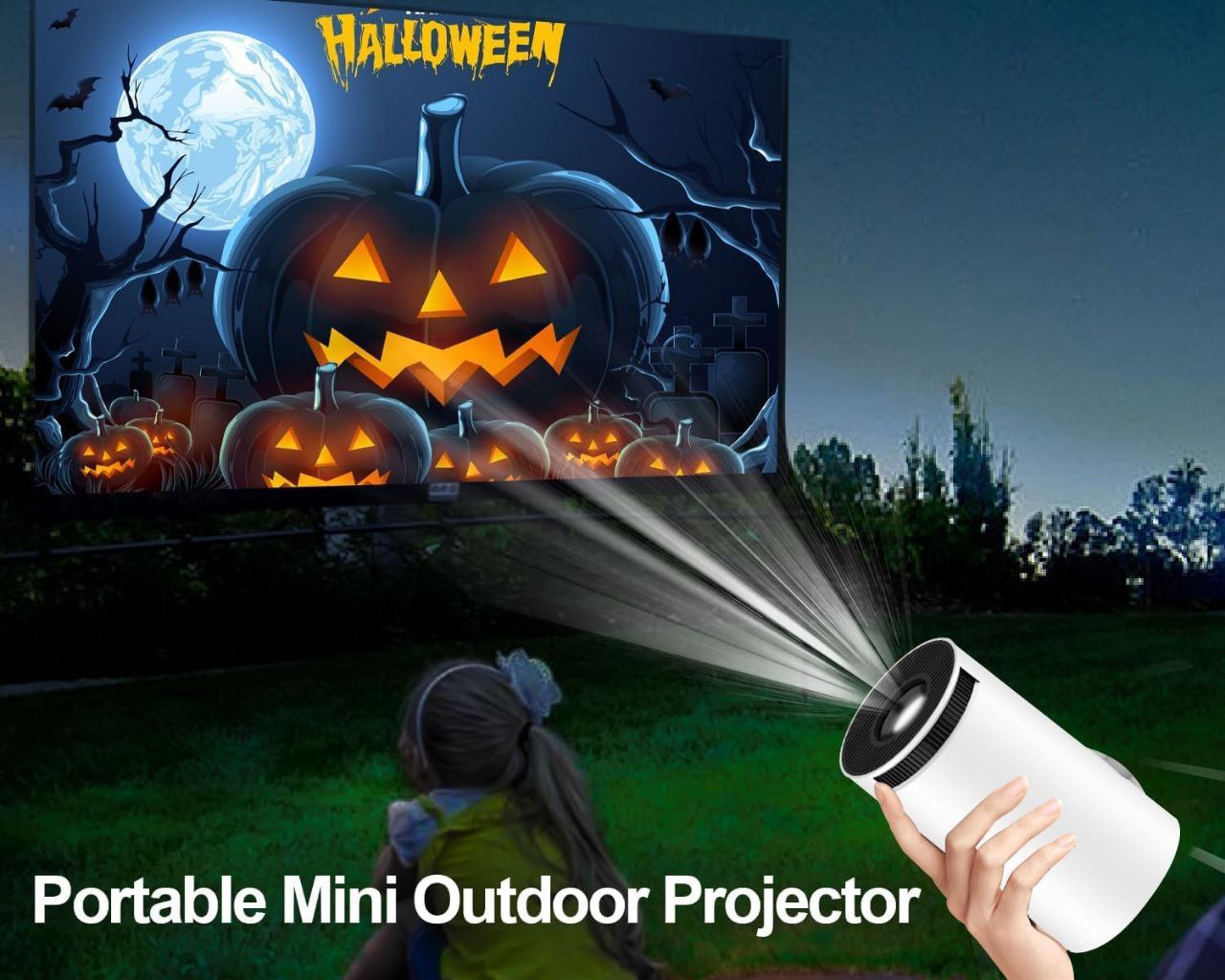 Andriod 5G Wifi Projector Home 4K Support With 4000Lm,1080P Smartphone Full Hd Portable Builtin Youtube Other Apps Auto Keystone 200″ Screen Compatible 4K Tv Stick (M9),White