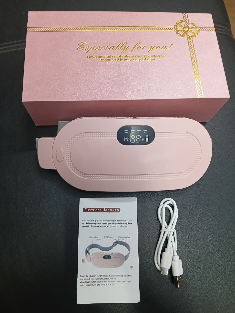 Smart Period Pain Relief Massager Belt â Heating & Vibration Therapy