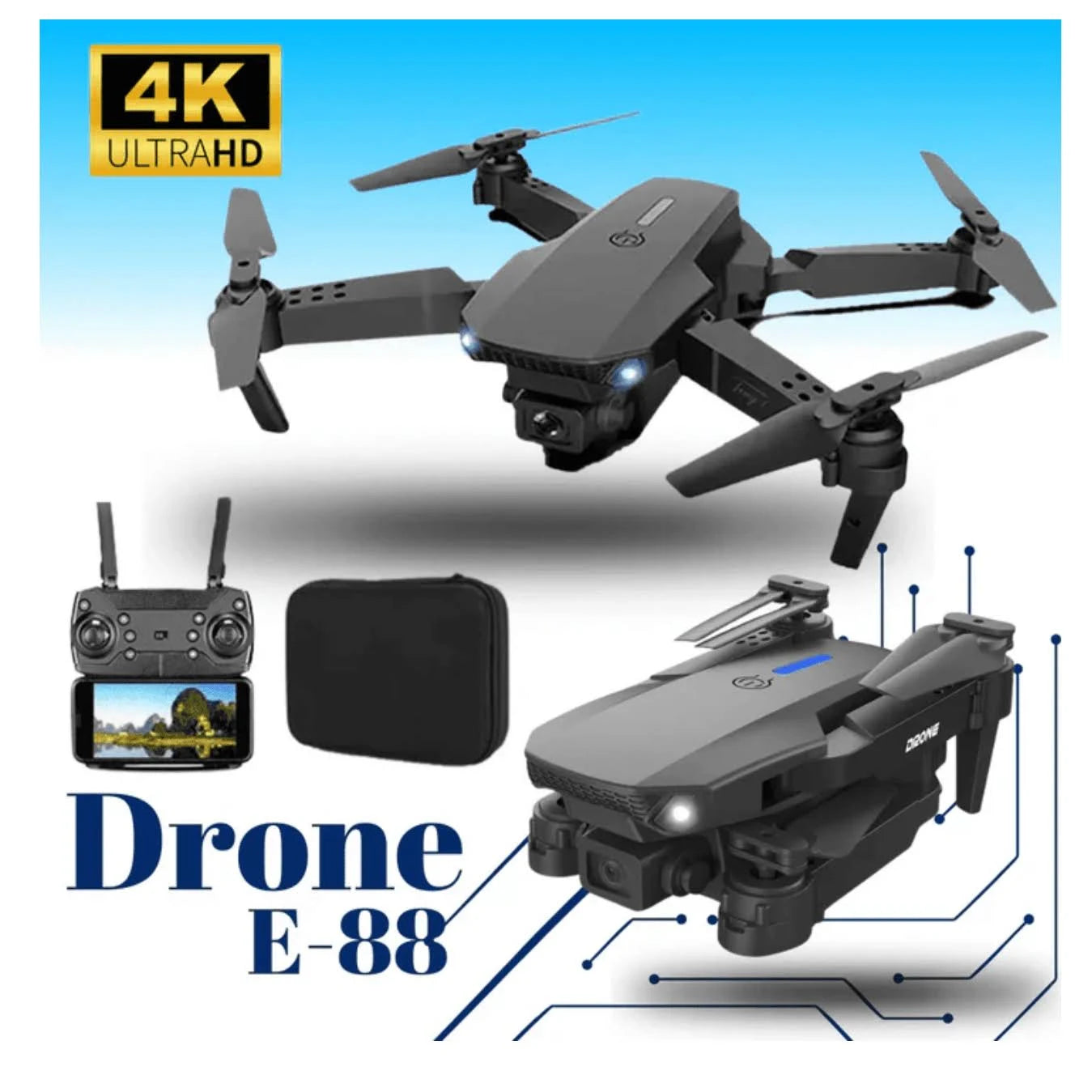 E88  PRO DUAL BATTERY DUAL CAMERA