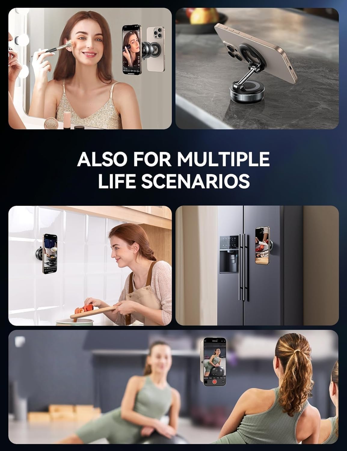 Magnetic Vaccum Suction Mobile Holder